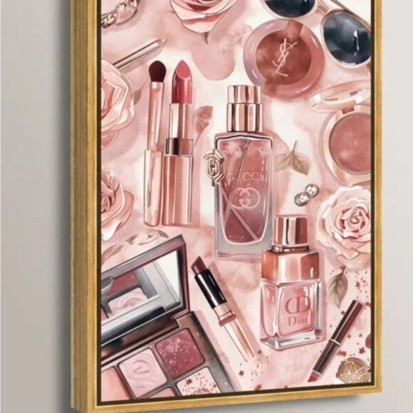 Design District Glam Sparkle Gucci Hand Embellished Framed Wall Decor - Picture 3 of 9